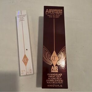 Charlotte Tilbury Glowgasm Beauty Light Wand and Airbrush Flawless Setting Spray